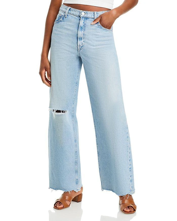 MOTHER The Spinner Nerdy High Rise Wide Leg Jeans in We Bounced 1
