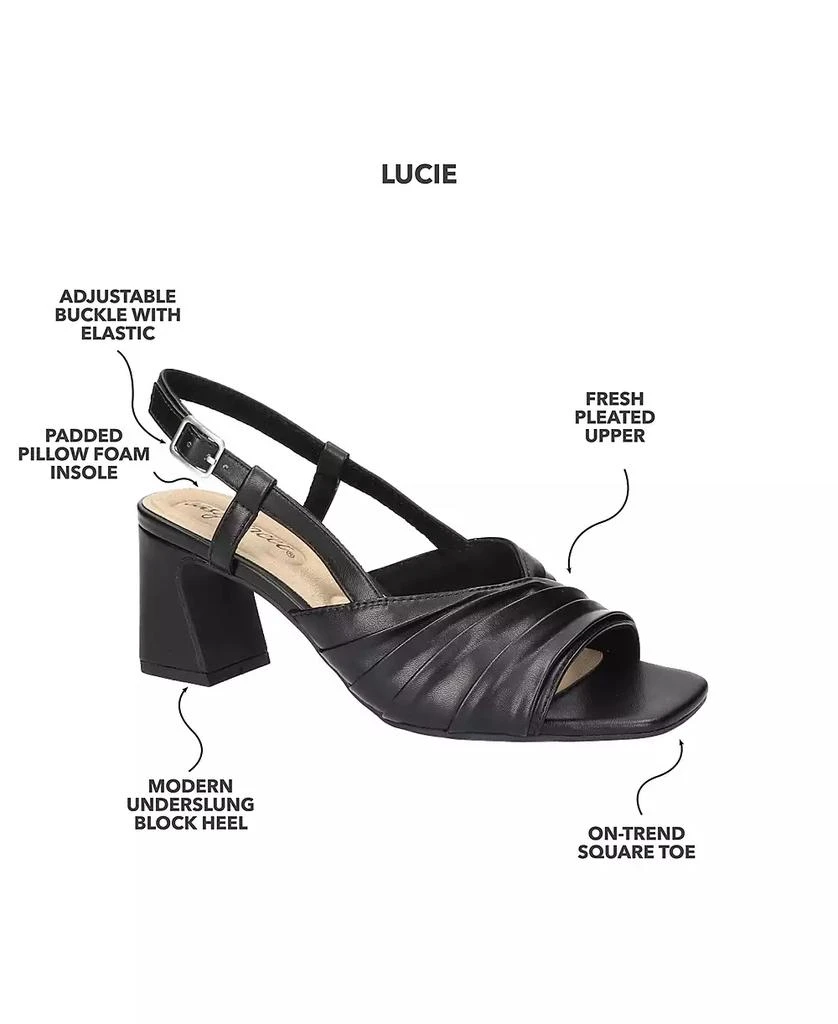 Easy Street Women's Lucie Square Toe Sandals 9