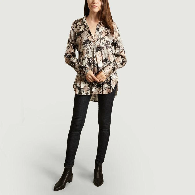 BY MALENE BIRGER Mabillon printed blouse Dark grey mel BY MALENE BIRGER 4