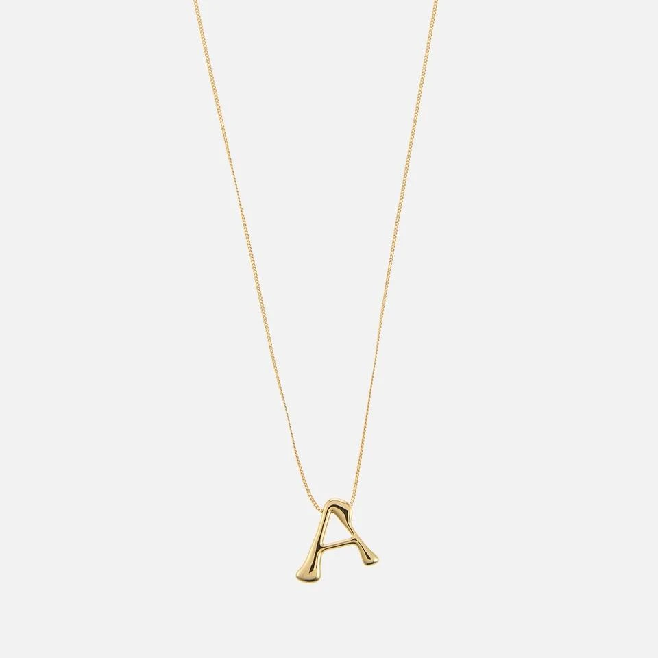 ASTRID & MIYU Astrid & Miyu Initial Bold 18K Gold-Plated Necklace 2
