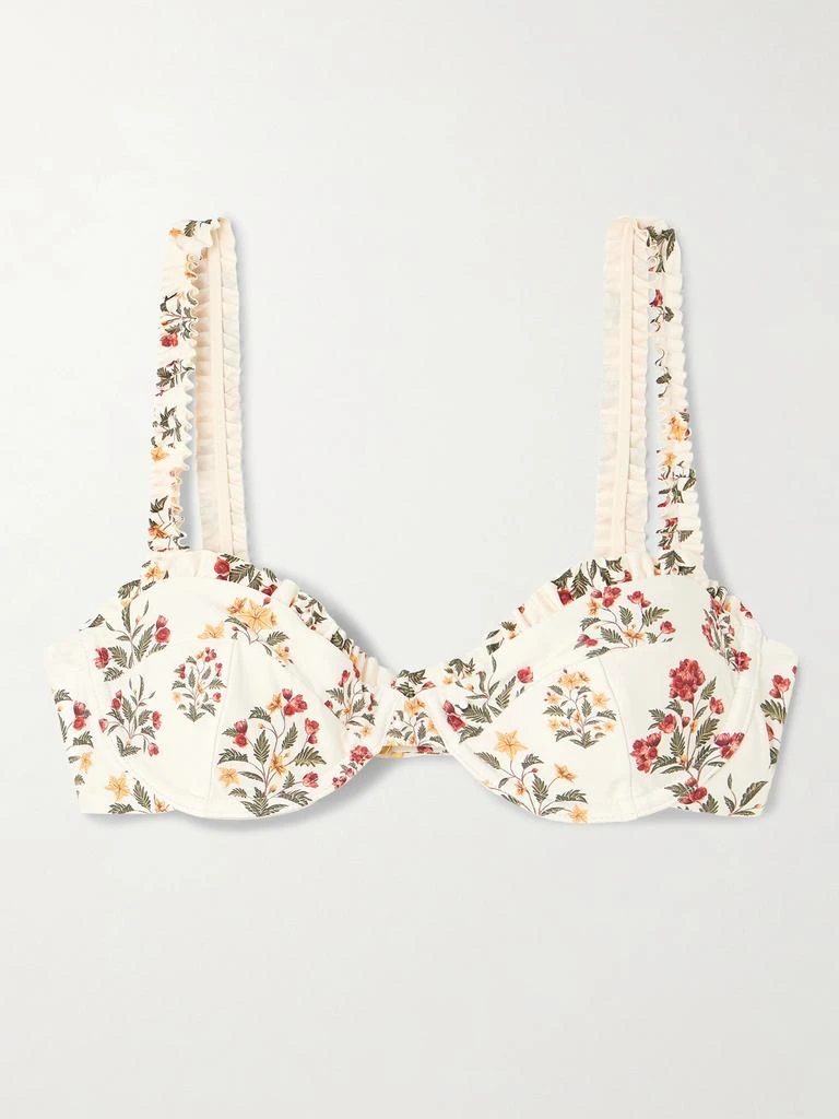 Agua by Agua Bendita Agraz Andes Floral-print Stretch Recycled Balconette Bikini Top