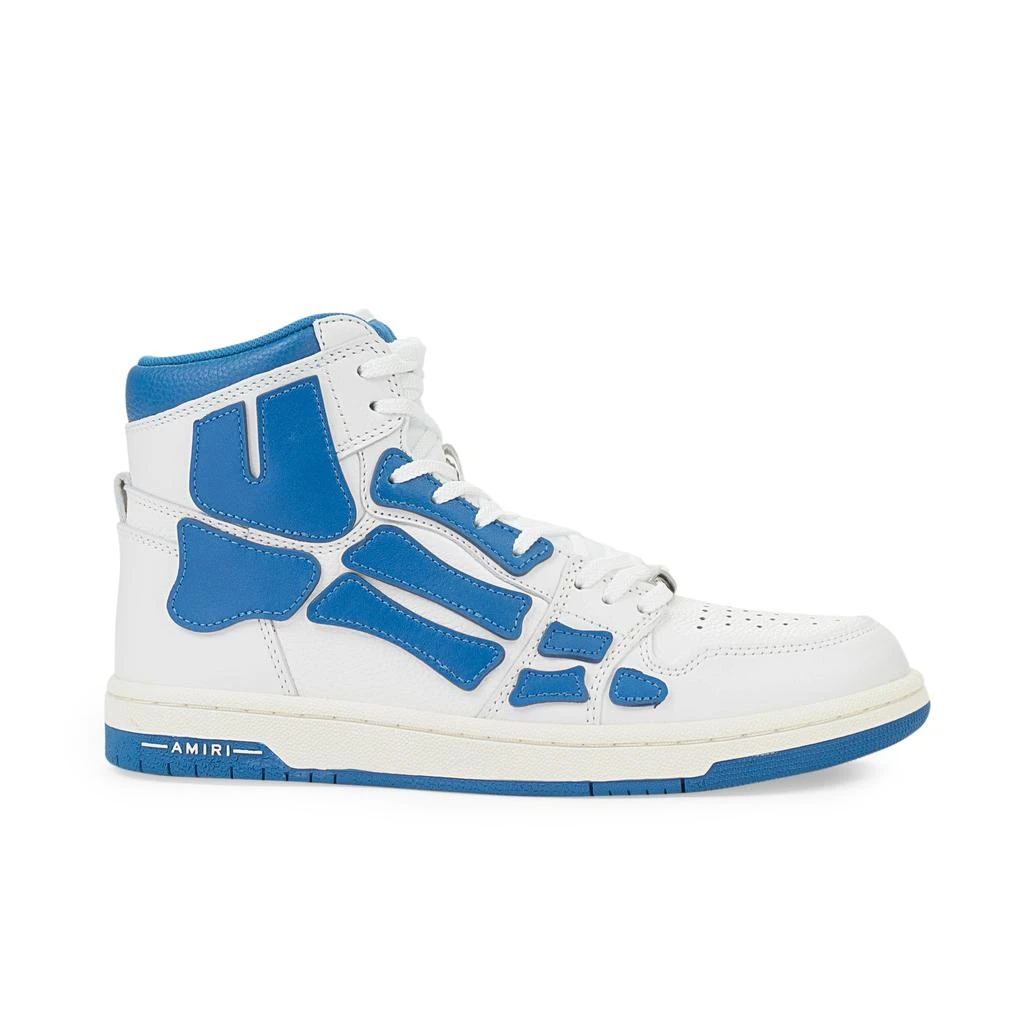 AMIRI White And Blue Skeleton High Top Sneakers 1