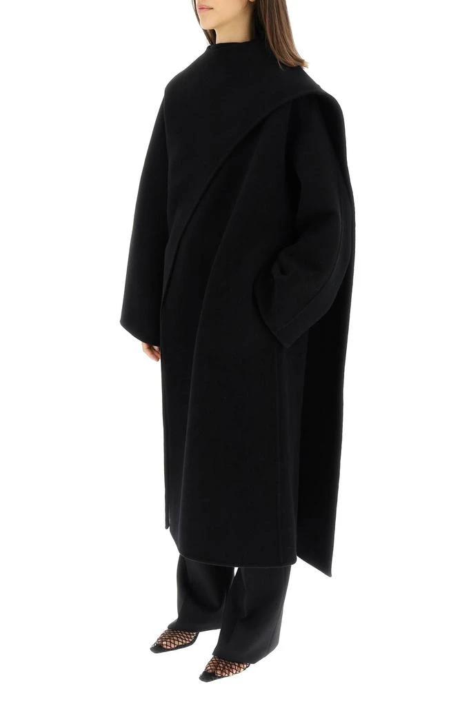 ALAIA virgin wool scarf coat 4