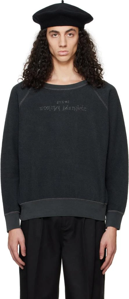 MAISON MARGIELA Gray Cotton Sweatshirt 1