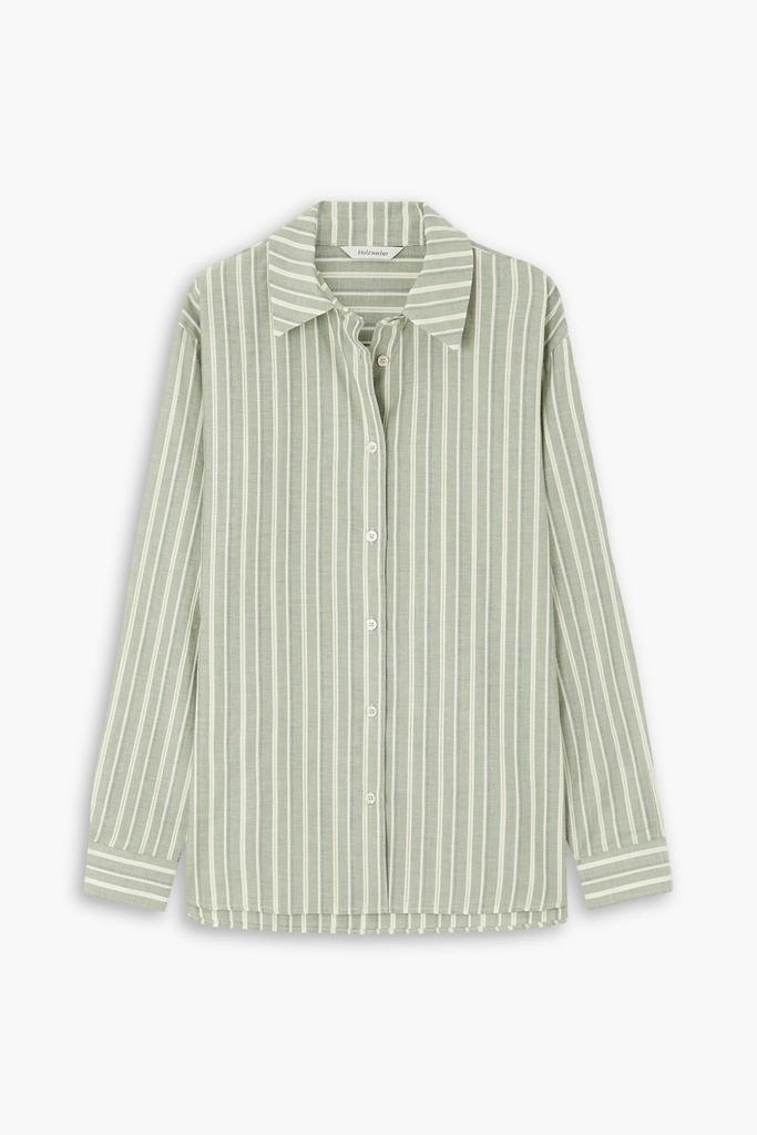 HOLZWEILER Blaou striped cotton-poplin shirt