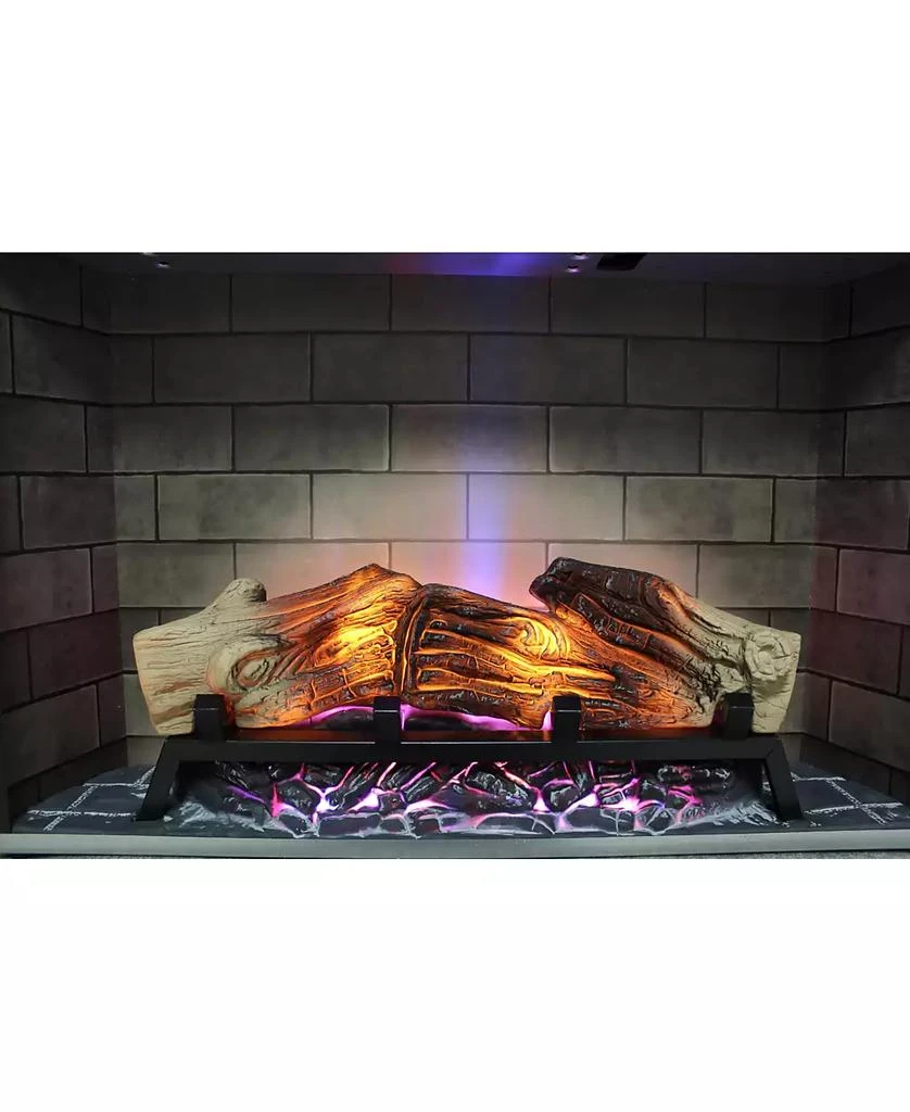 Flynama 28 inch Electric Fireplace Insert, multicolored flames 6