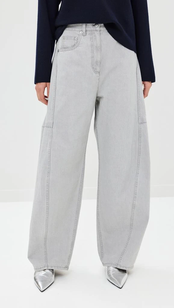 Tibi Grey Denim Sid Jeans 6