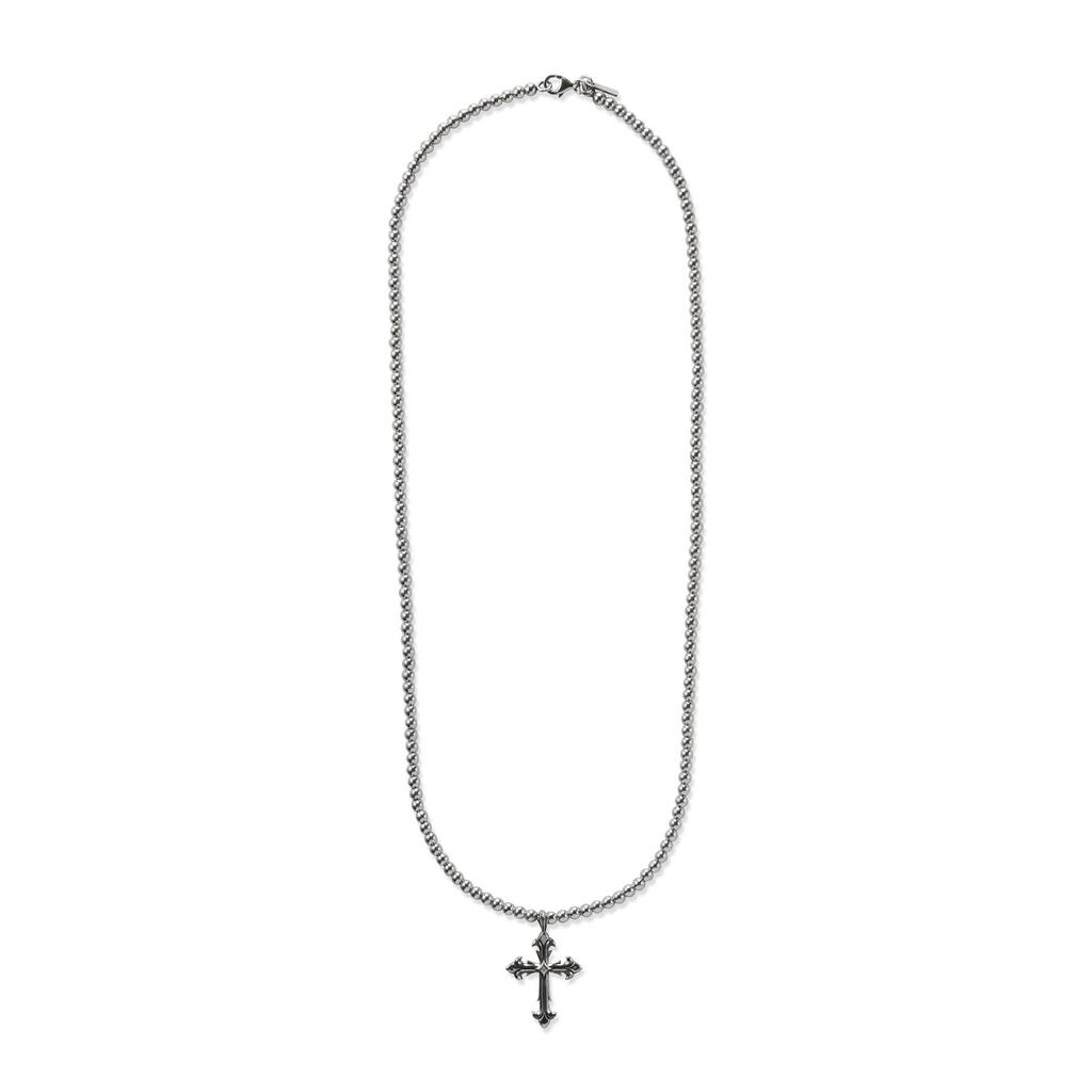 Emanuele Bicocchi Emanuele Bicocchi Cross Pendant Beaded Chain Necklace