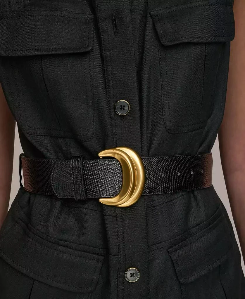 Donna Karan Women's Belted Linen-Blend Utility Vest 4