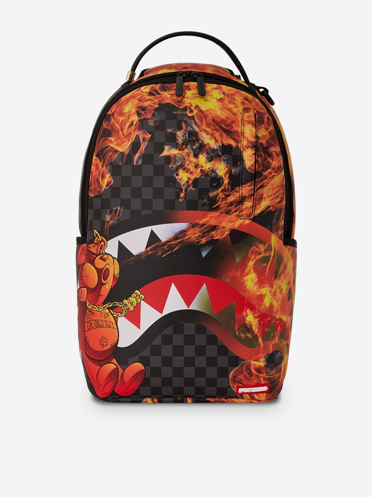 SprayGround Sprayground Kids Fire Man Backpack in Multicolour (46cm)