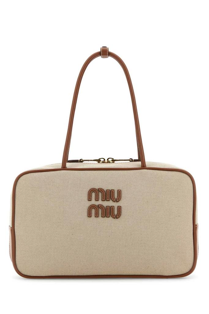 Miu Miu Logo-Detailed Zipped Shoulder Bag – On Sale Now with Up to