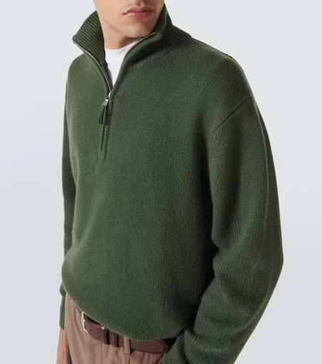 Allude Cashmere half-zip sweater 5