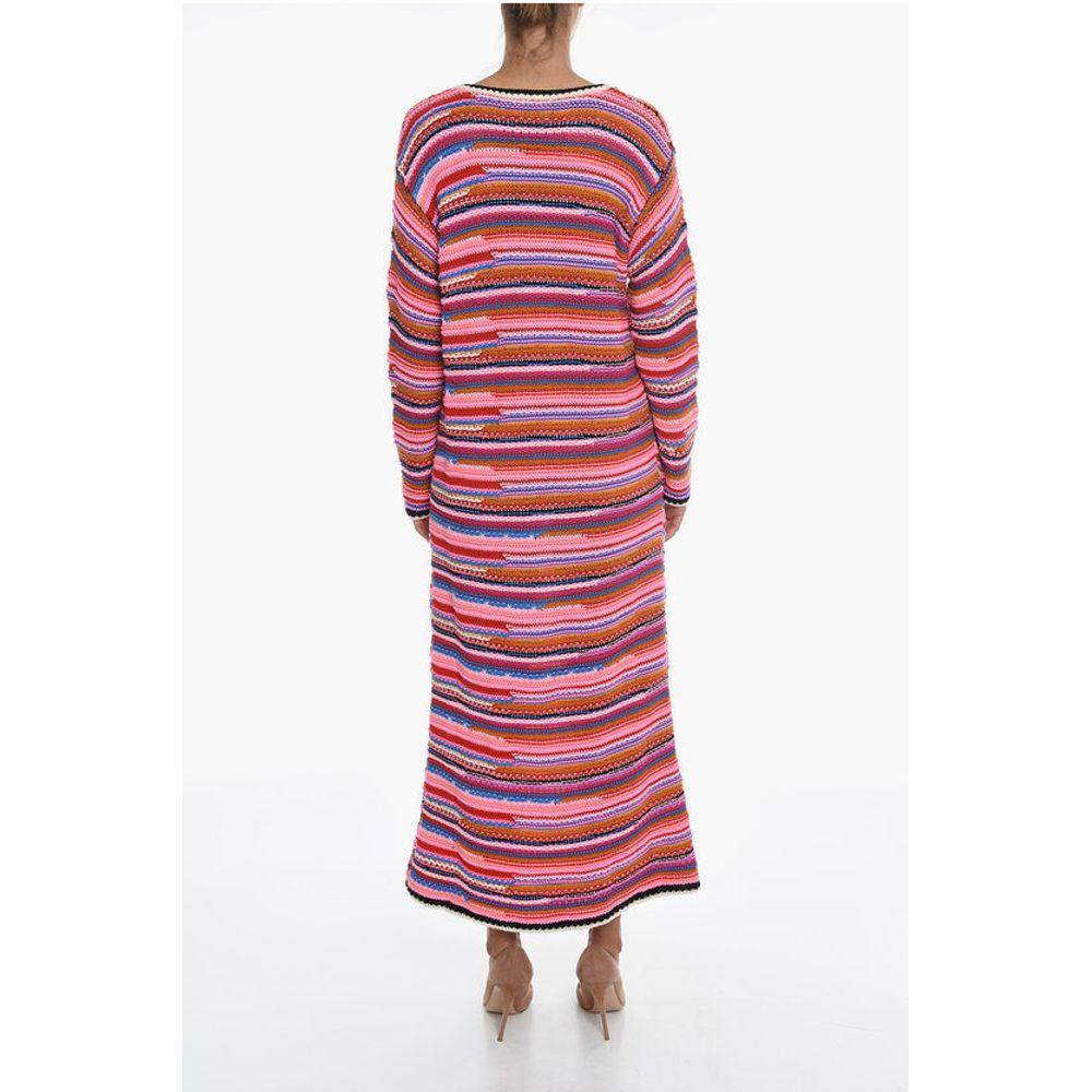 DSQUARED2 Dsquared² Long Sleeved Knitted Wool Maxi Women's Dress