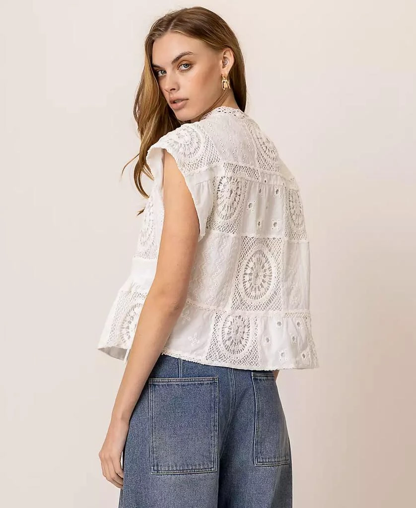 Line & Dot Women's Biva Cotton Round-Neck Tunic Top 5