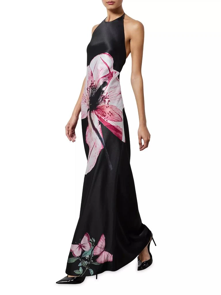 Alice + Olivia Montana Floral Scarf Cocktail Dress 5
