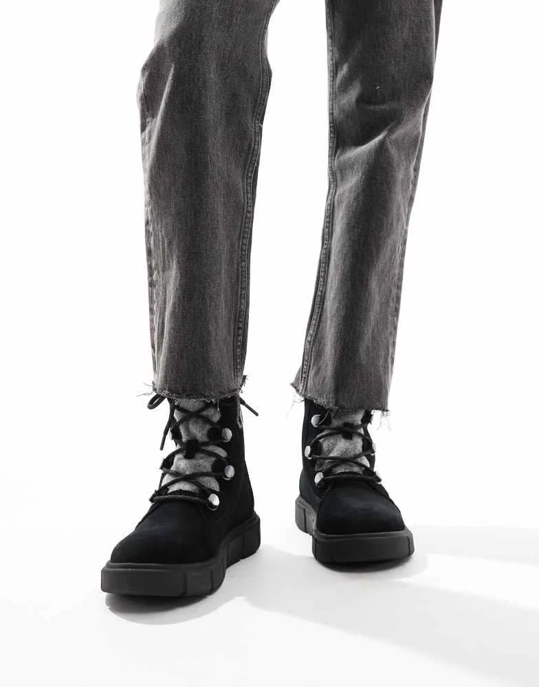 SOREL Sorel Sorel Explorer III Joan WP waterproof leather snow boots in black 4