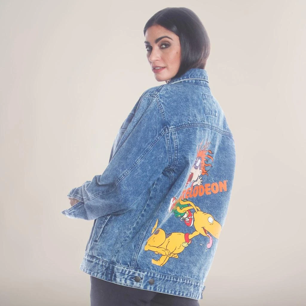 Members Only Women's Chucky Placement Denim Oversized Jacket 2