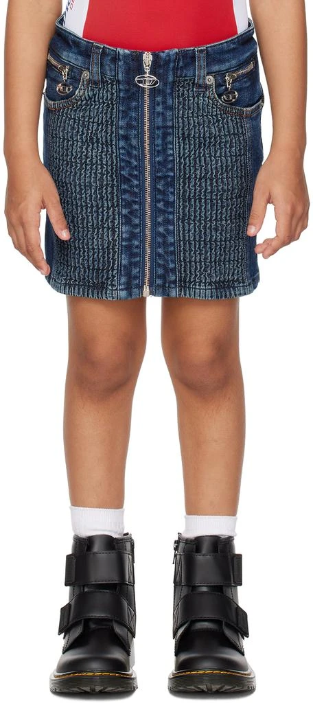 Diesel Kids Blue Geronny Denim Skirt