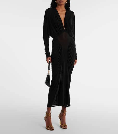 Yves Saint Laurent Opyum 110 satin crêpe sandals 3