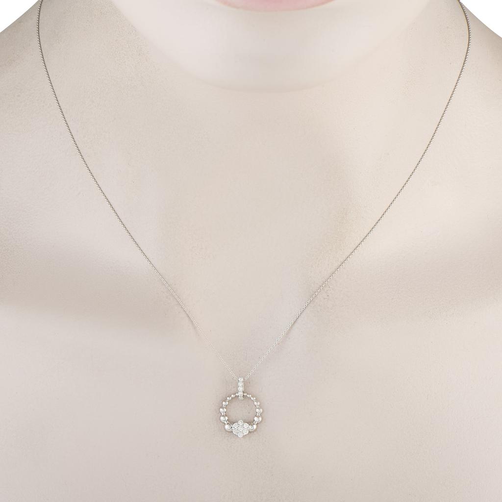 LB Exclusive 14K White Gold 0.15ct Diamond Necklace PN15652-W