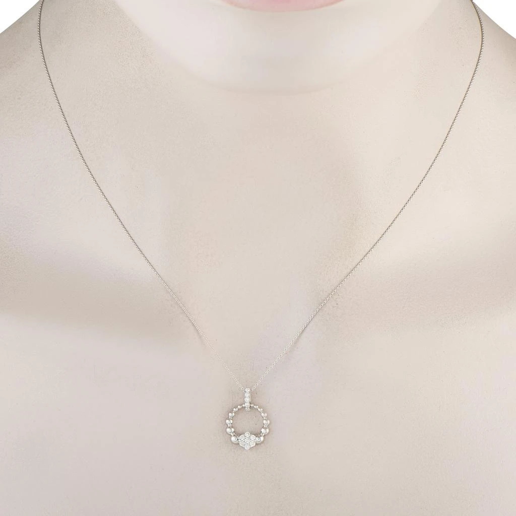 LB Exclusive 14K White Gold 0.15ct Diamond Necklace PN15652-W 2