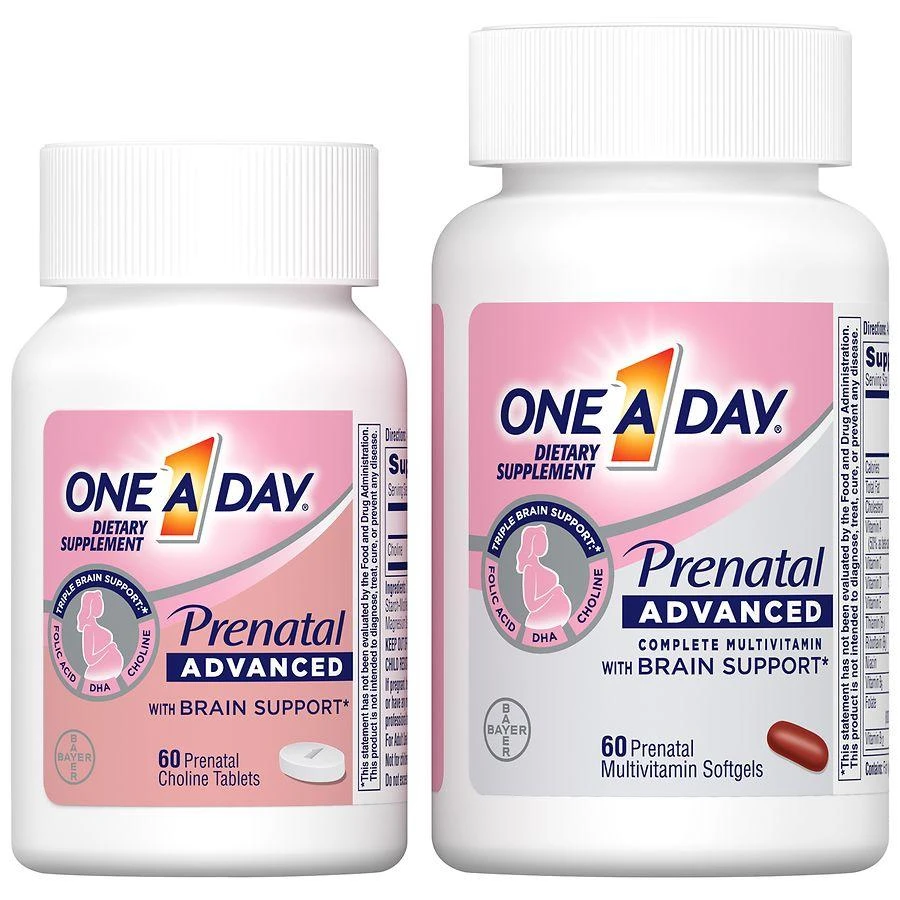 One A Day Prenatal Advanced Multivitamin With Choline, DHA, Folic Acid and Iron 3