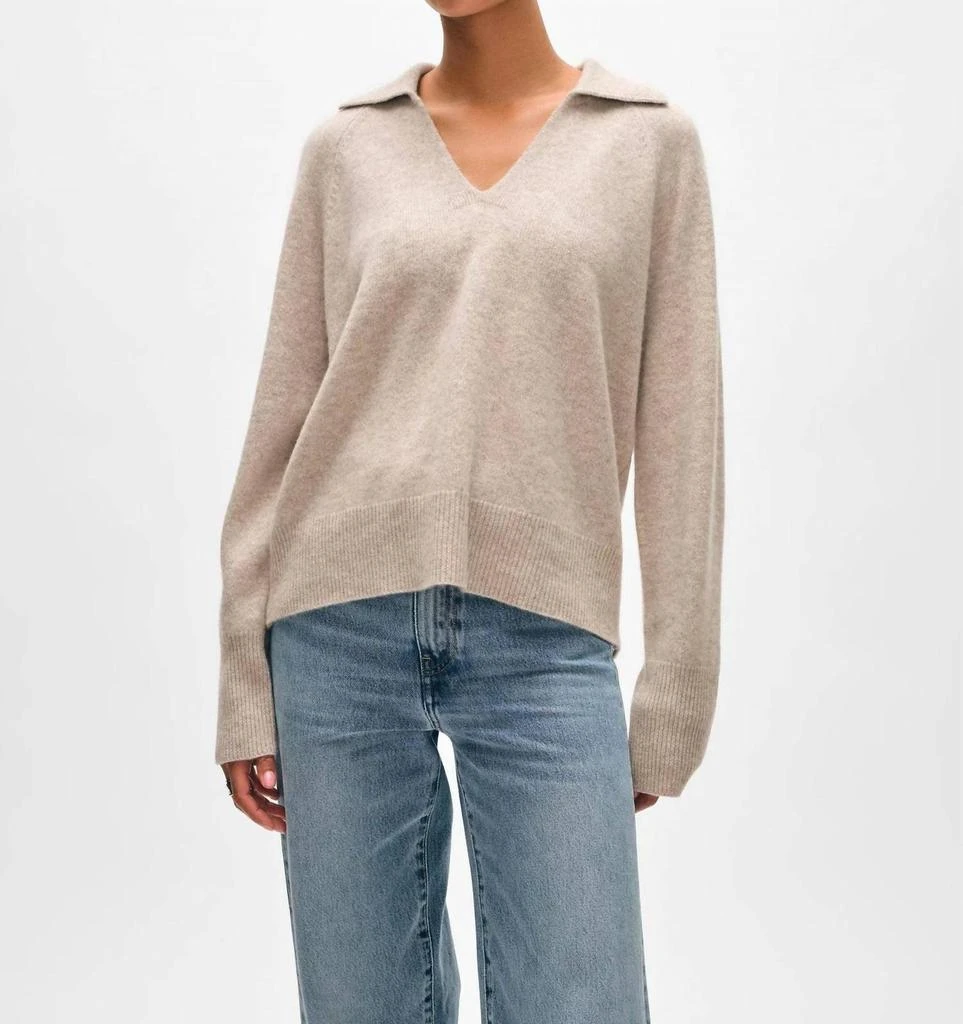 White + Warren White + Warren - Cashmere Easy Polo Sweater 1