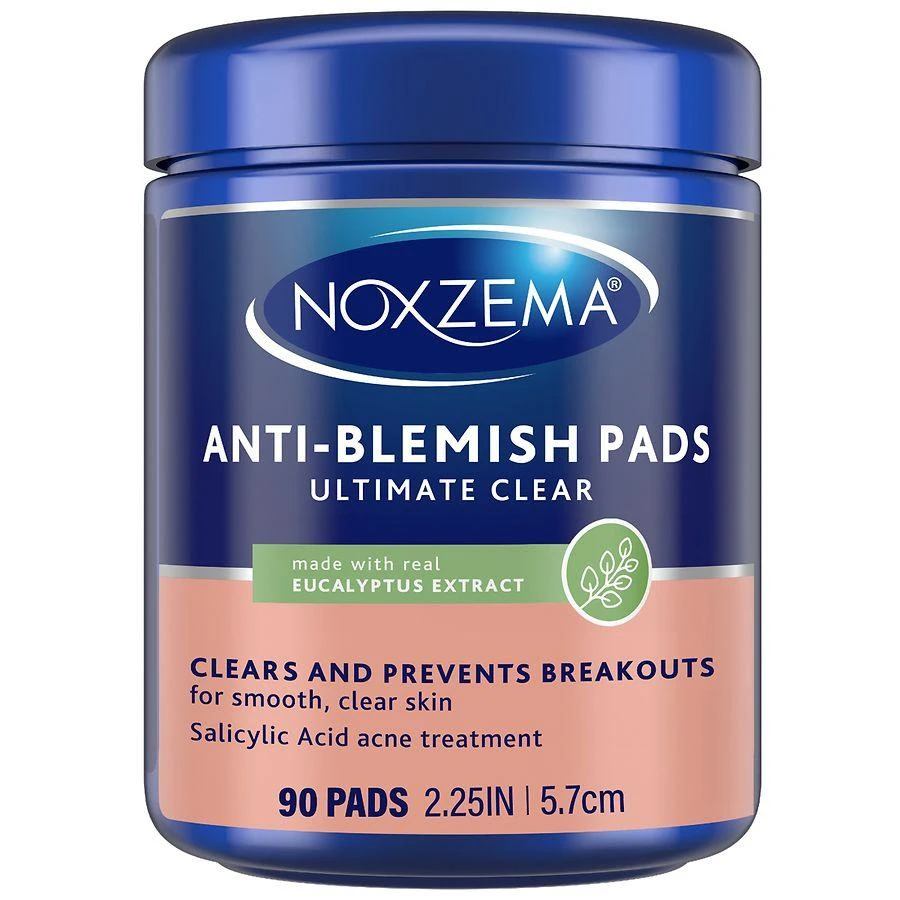 Noxzema Ultimate Clear Anti-Blemish Face Pads Eucalyptus 1