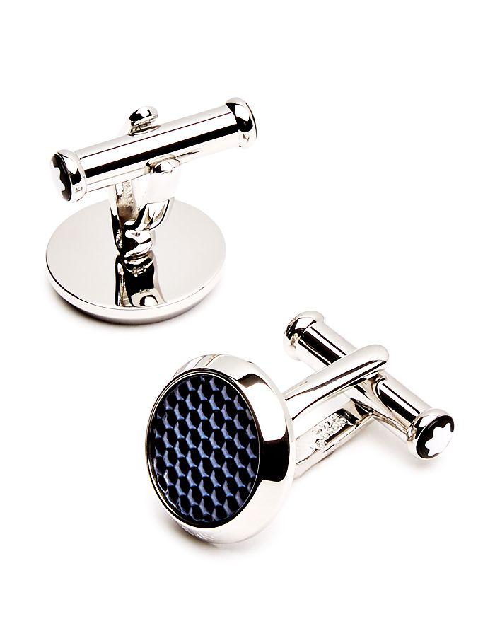 MontBlanc Lacquer Inlay Round Cufflinks
