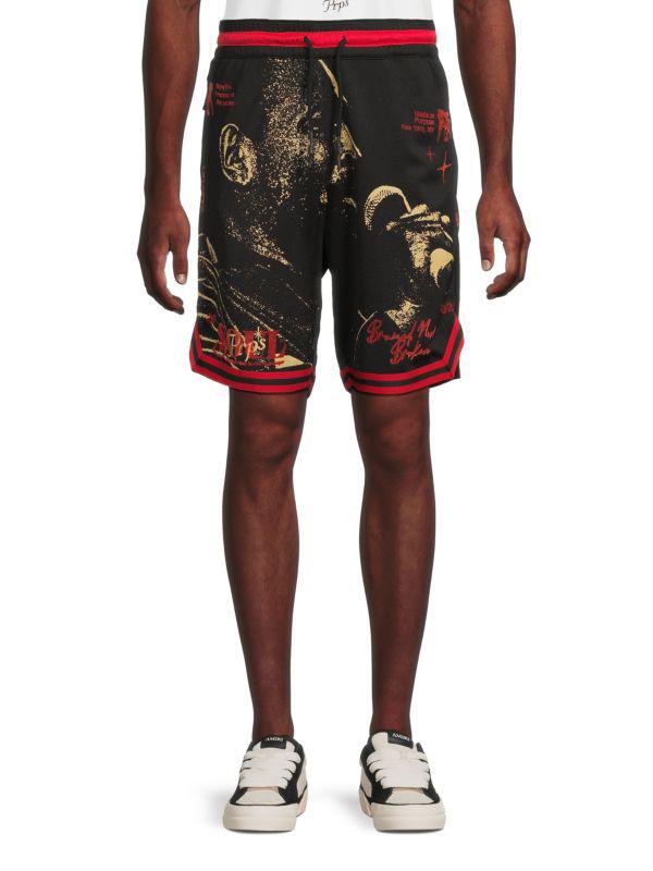 Shop Riffs Print Drawstring Shorts on Sale at BeyondStyle