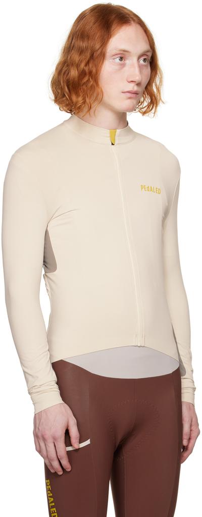 PEDALED Off-White Road Cycling Long Sleeve T-Shirt