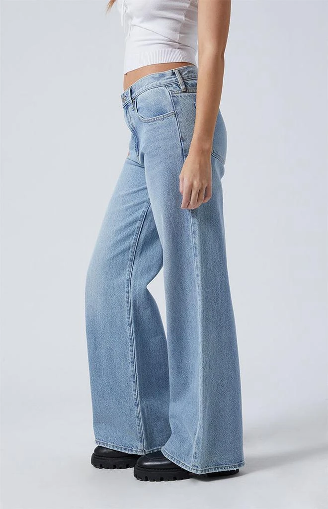 PacSun Lena Low Rise Super Baggy Jeans Light Indigo 3