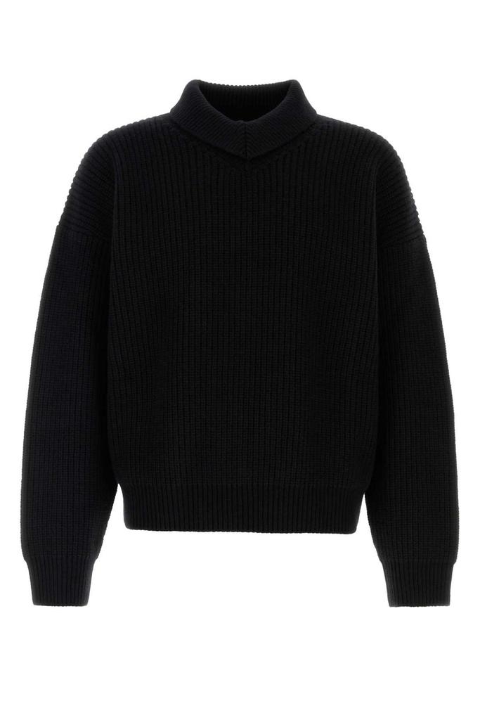 BOTTEGA VENETA ニット セーター　カシミヤ100% Mサイズ 黒 Bottega Veneta Bottega Veneta Mock-Neck Knit Sweater - Sweaters
