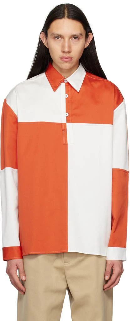 3MAN White & Orange Team Polo 1