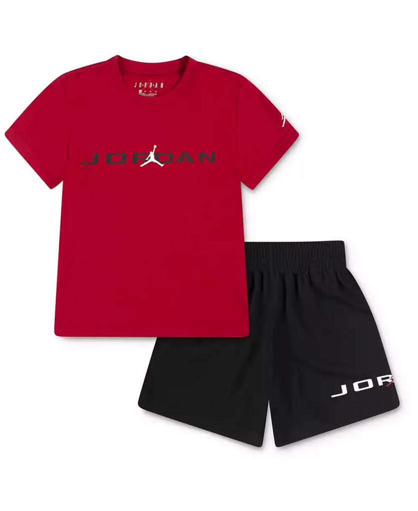 Jordan Little Boys 2-Piece  MJ Baseline Mesh Shorts and T-Shirt Set