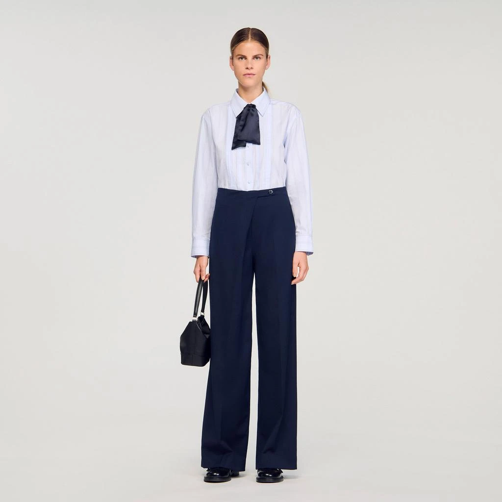 Sandro Asymmetric straight-leg trousers 1