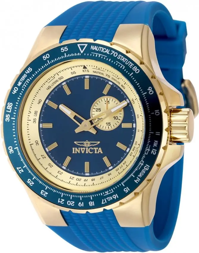 Invicta Aviator Quartz Blue Dial Men's Watch 49727