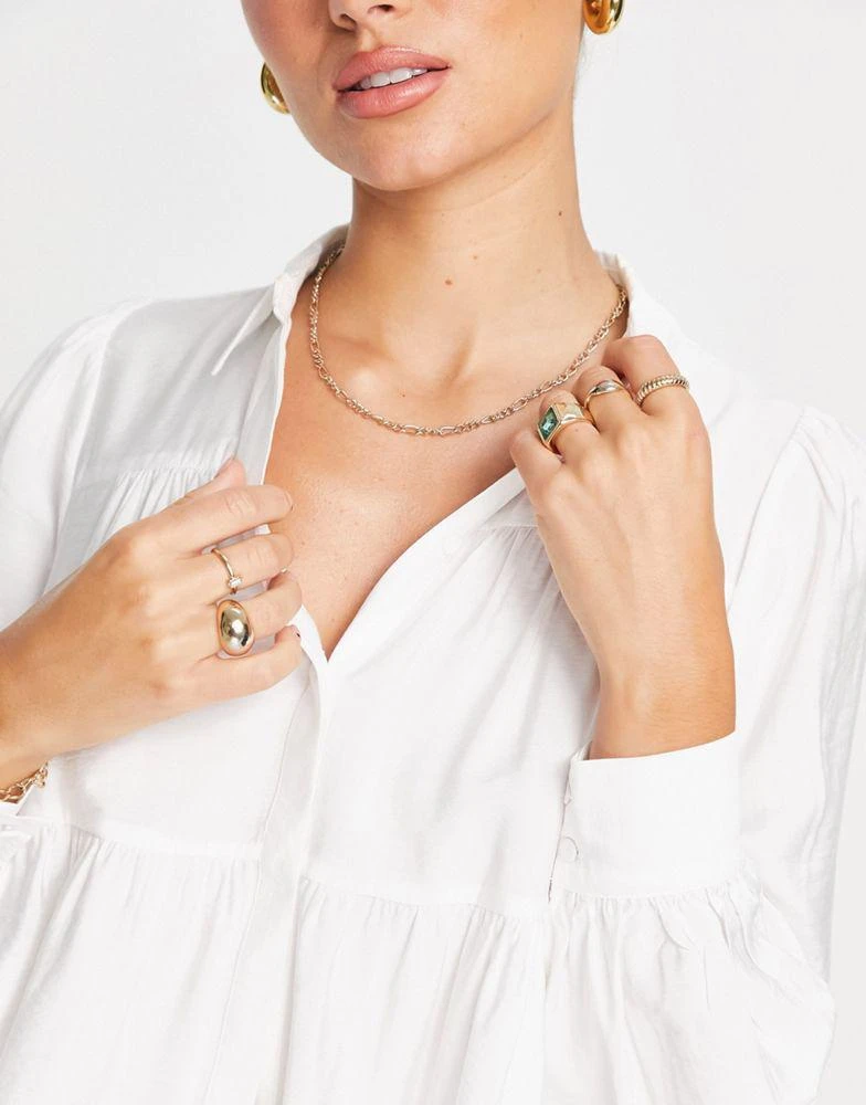 Y.A.S. YAS smock shirt in white - WHITE 3