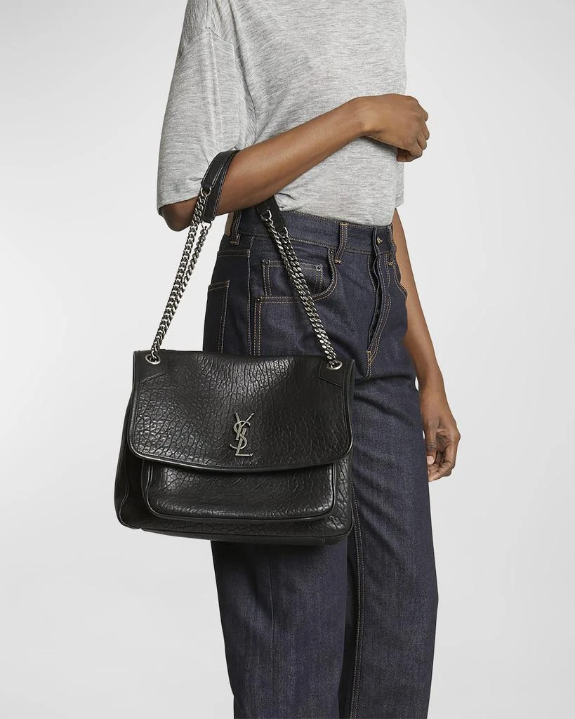 Yves Saint Laurent Niki Large YSL Shoulder Bag in Lambskin Leather 5