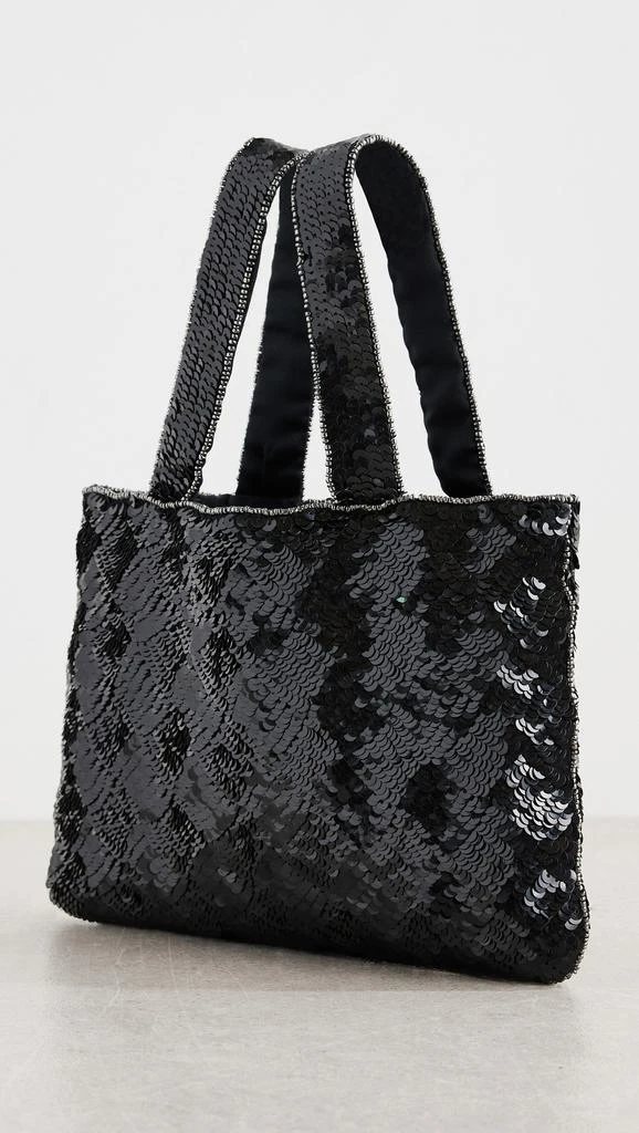 What Goes Around Comes Around Chanel Black Sequin Handbag 3