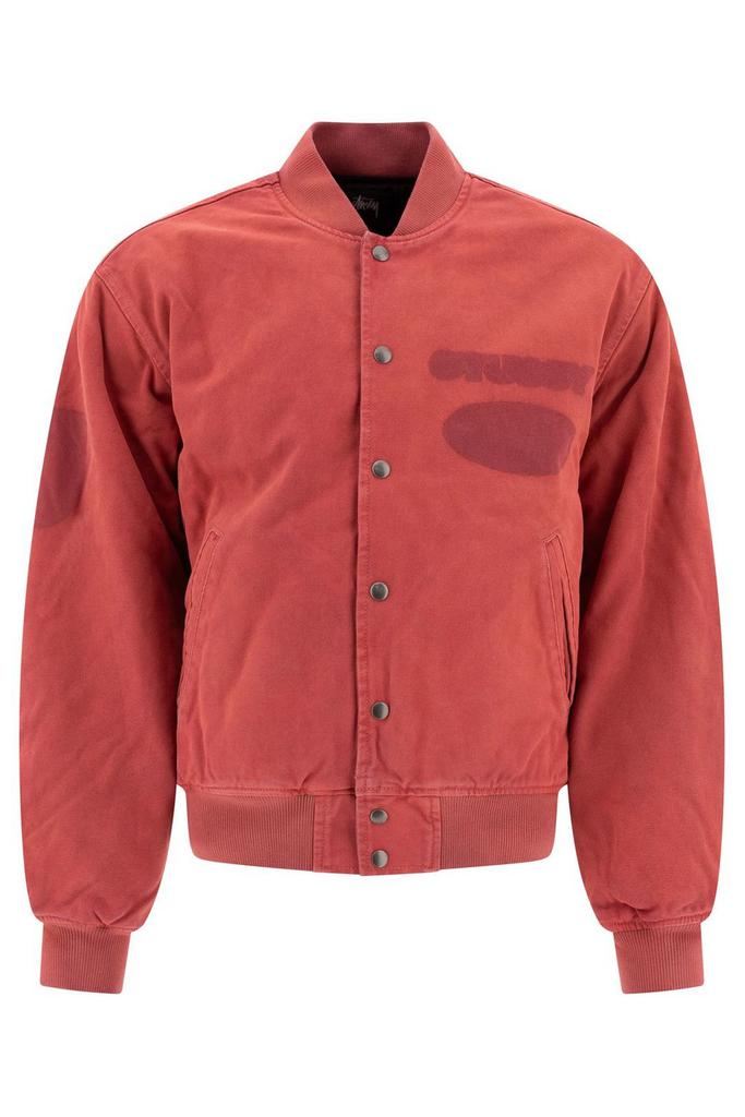 STUSSY Stüssy Ghost Logo Varsity Jacket - Jackets - Compare