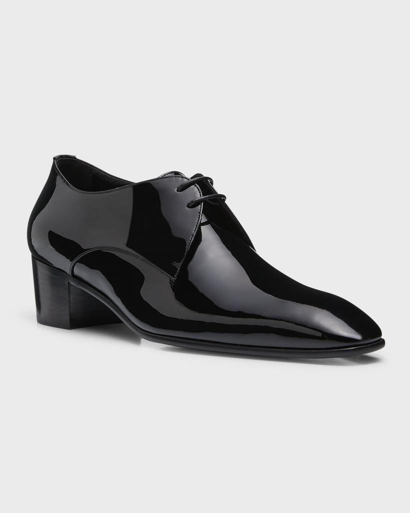 Yves Saint Laurent Men's Clown 45 Patent Leather Derby Shoes