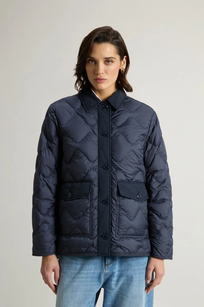 Woolrich Microfiber Heritage Jacket - Women - Blue 1