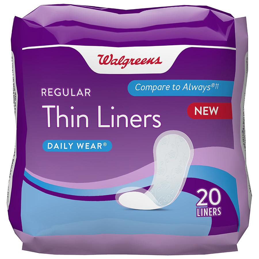 Walgreens Regular Thin Liners Unscented