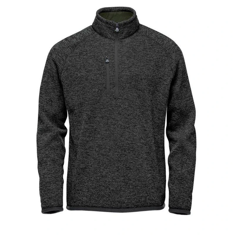 Stormtech Mens Avalanche Quarter Zip Pullover Black Heather 1