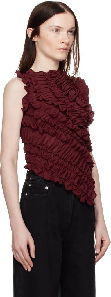 Beaufille SSENSE Exclusive Burgundy Vera Blouse