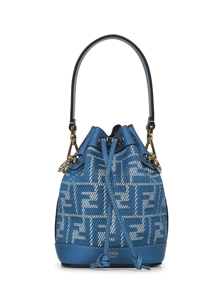 ☆FENDI☆ MON TRESOR small Bucket 2wayバッグ ♪ Fendi Fendi Small Mon Tresor Denim Bucket Bag - Tote Bags