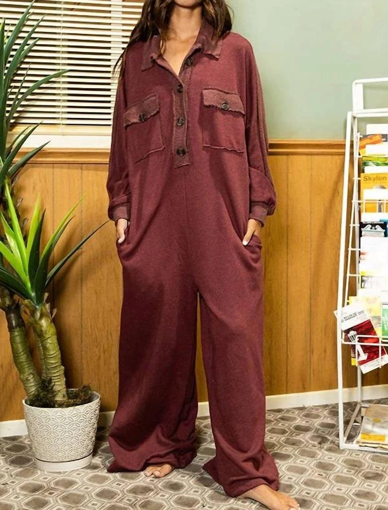 BUCKETLIST Bucketlist - Oversized French Terry Romper