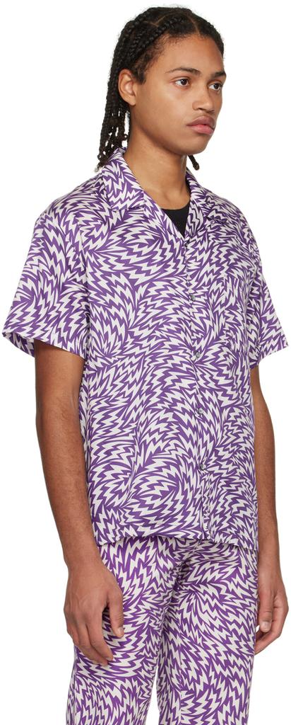 Double Rainbouu Purple & White She's Electric Shirt