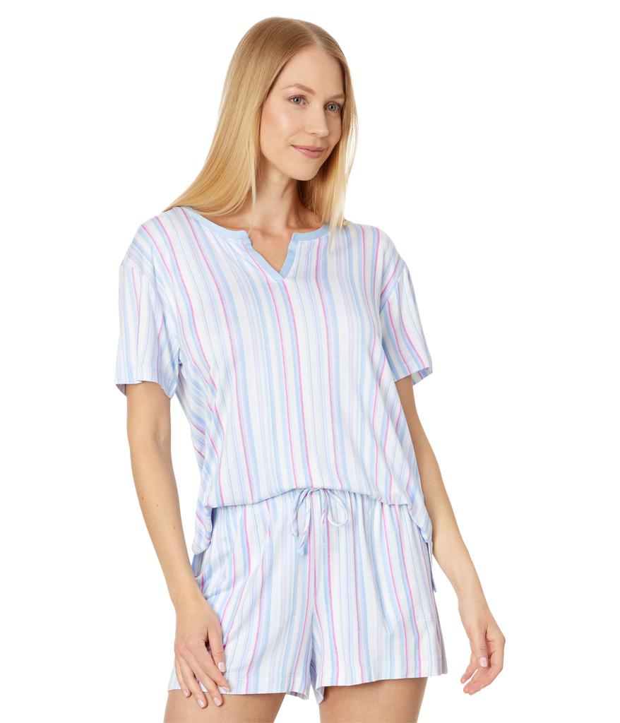 Tommy Bahama Short Sleeve Short PJ Set